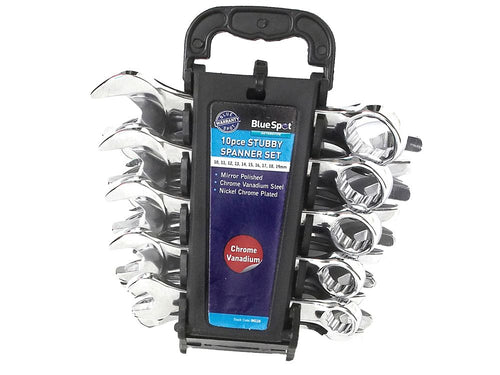 Blue Spot 10 Piece Metric Stubby Spanner Set (10-19mm)