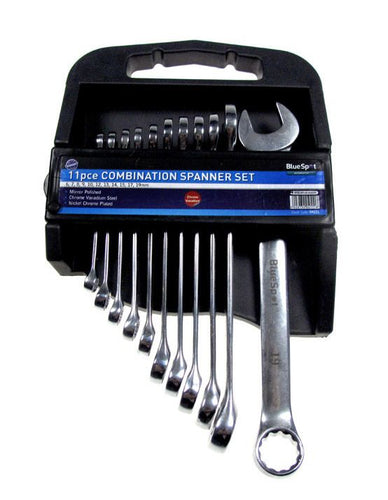 Blue Spot 11 Piece Metric Combination Spanner Set (6-19mm)