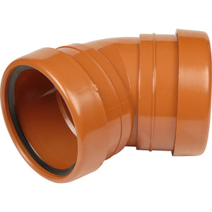 Aquaflow 110mm Drainage Bends - Single or Double Socket - 15deg to 90deg