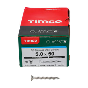 Timco 5mm - Classic Multi-Purpose Screws - Stainless Steel