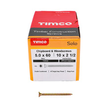 Load image into Gallery viewer, Timco 5mm - Woodscrews CSK - Yellow Passivated
