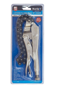 Blue Spot Locking Pliers With 18" Chain