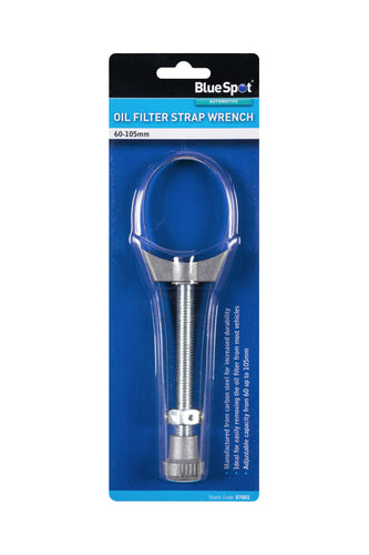Blue Spot Oil Filter Strap Wrench (60-105mm)
