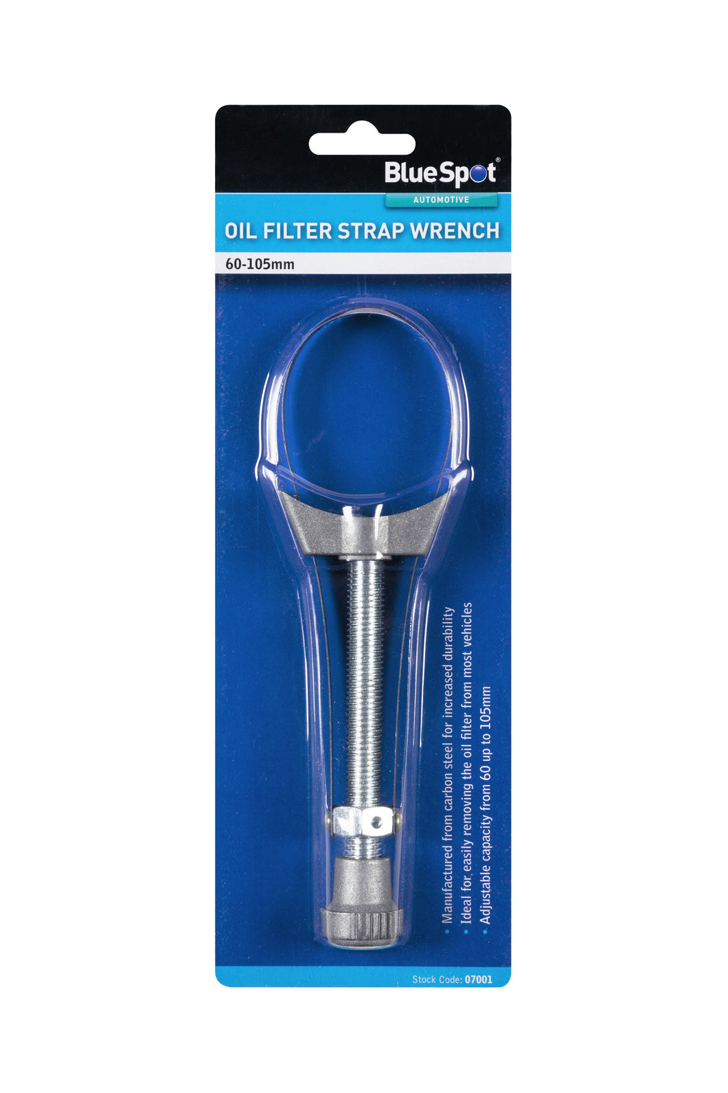 Blue Spot Oil Filter Strap Wrench (60-105mm)