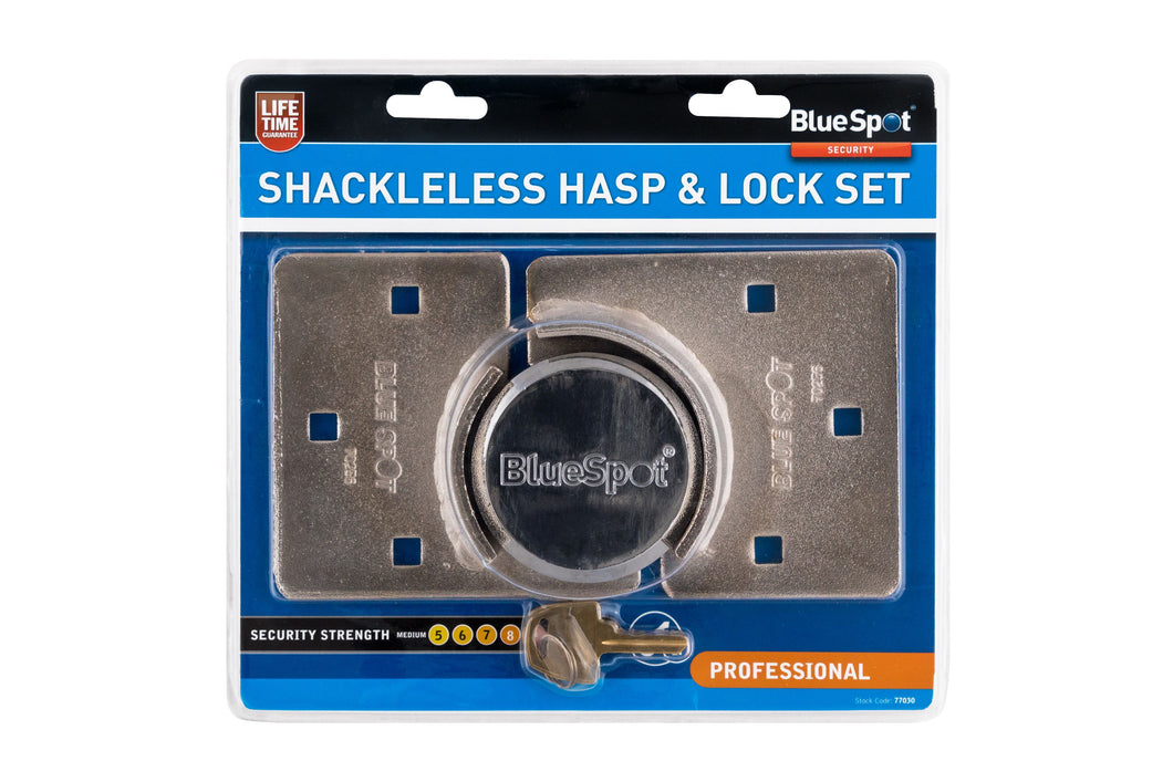 Blue Spot Shackleless Hasp; Lock Set