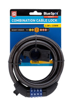 Load image into Gallery viewer, Blue Spot 1.5m x 15mm Combination Cable Lock