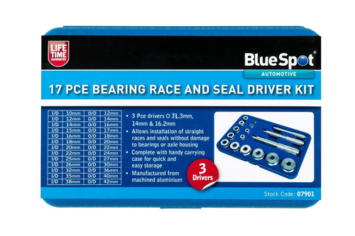 Blue Spot 17 Piece Bearing Race and Seal Driver Kit