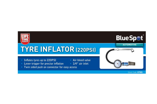 Blue Spot Tyre Inflator (220PSI)