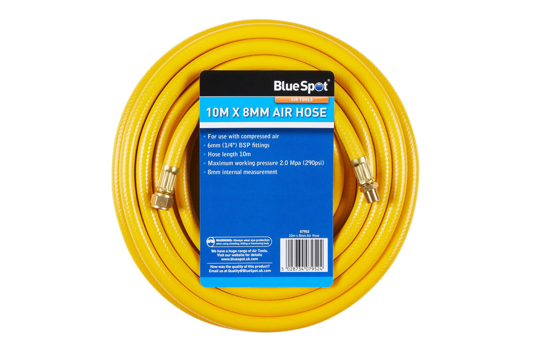 Blue Spot 10m x 8mm Air Hose