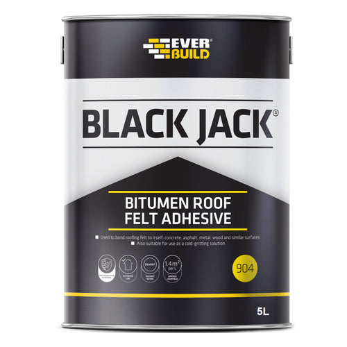 Everbuild - Black Jack Bitumen Roof Felt Adhesive - 5L