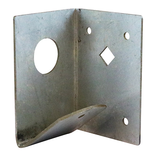 Arris Rail Support Brackets - Galvanised - 90mm x 60mm x 60mm - 2pcs