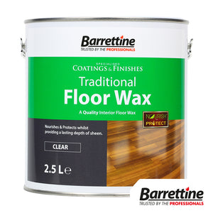 Barrettine Traditional Floor Wax - 2.5L - Clear