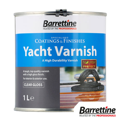 Barrettine Yacht Varnish - 1L - Clear Gloss