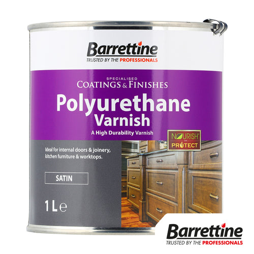 Barrettine Polyurethane Varnish - 1L - Satin