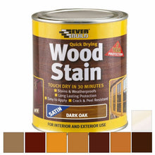 Load image into Gallery viewer, Everbuild Quick Drying Woodstain - 750ml