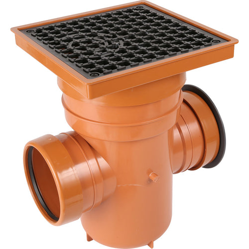 Aquaflow 110mm Back Inlet Roddable Gulley - Round/Square