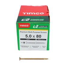 Load image into Gallery viewer, Timco C2 Multi-Purpose Advanced Screws - Double Countersunk - Yellow Passivated