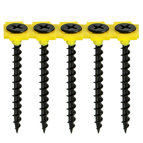 Timco Collated Drywall Screws - Coarse Thread - Black