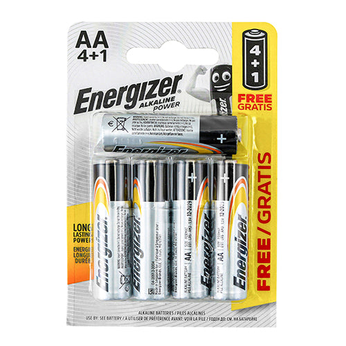 Energizer Alkaline Power Battery - AA - 5pack