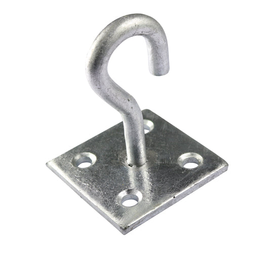 Hook On Plate - Hot Dipped Galv - 2