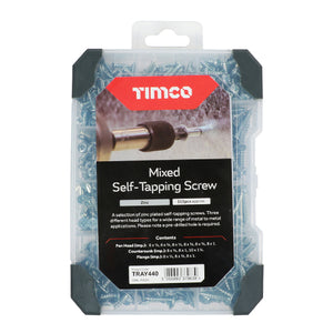 Timco Self-Tapping Screws - Zinc - 515pcs Mixed Pack