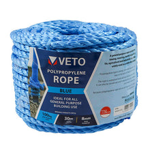 Load image into Gallery viewer, Blue Polypropylene Rope