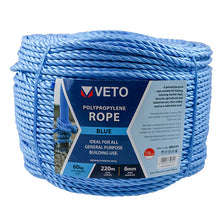 Load image into Gallery viewer, Blue Polypropylene Rope
