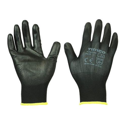 Durable Grip Gloves - PU Coated Polyester