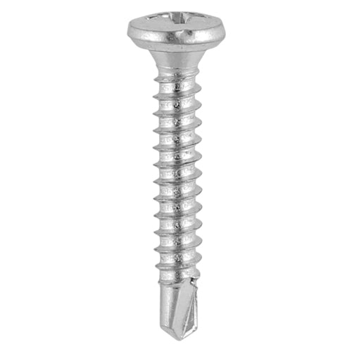 Window Fabrication Screws - Friction Stay - Pan Head - Martensitic Stainless Steel & Silver Organic