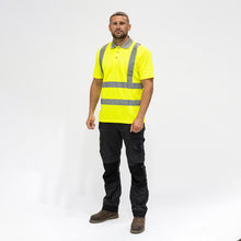 Load image into Gallery viewer, Hi-Vis Polo Shirt - Short Sleeve - Yellow