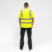 Load image into Gallery viewer, Hi-Vis Polo Shirt - Short Sleeve - Yellow