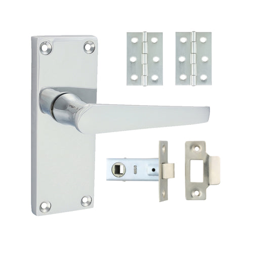 Victorian Straight Latch Door Pack - 3 Colours - 114mm x 42mm