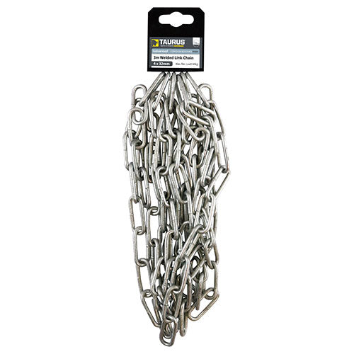Welded Link Chain - Hot Dipped Galvanised